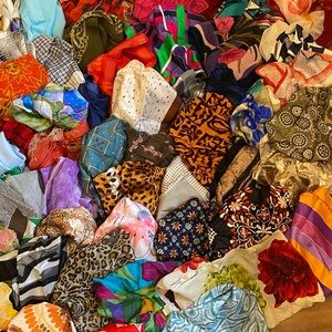 90 Scarves!  All in excellent condition